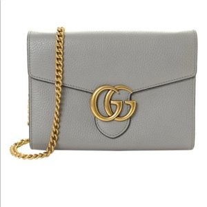 Gucci Marmont GG leather wallet on a chain